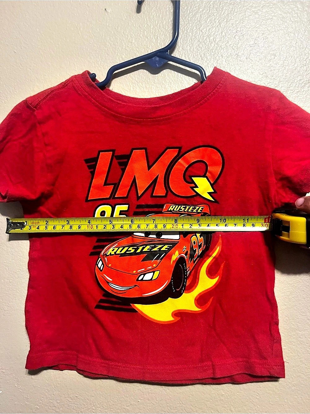Disney Pixar Cars Rust-Eze Lightning McQueen Boys 2T Red Short Sleeve Tee - Picture 5 of 5